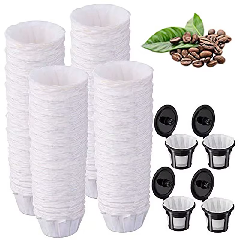 Filtre à café en papier jetable universel pour cafetière K-Cups réutilisable à portion individuelle Keurig-paquet de 100