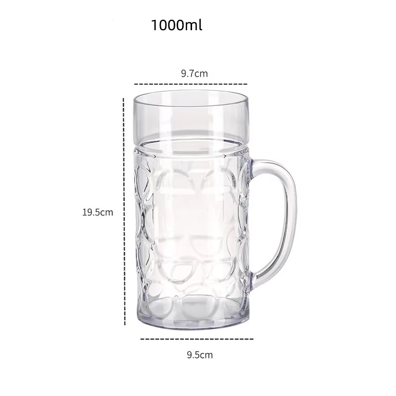 Chope à bière réutilisable et incassable
