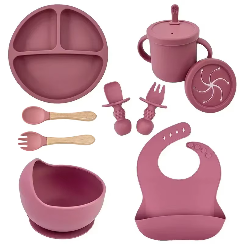 Ensemble de plats en Silicone de qualité alimentaire pour enfant