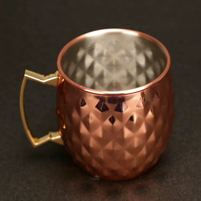 4 pièces 550ml Net moscou Mule cuivre tasses métal tasse
