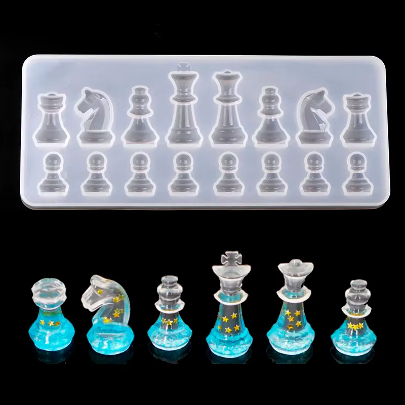 Nouveau moule en Silicone en forme d'échecs International