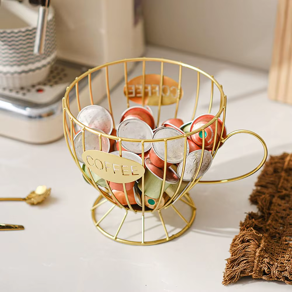 Porte-capsules de café en métal