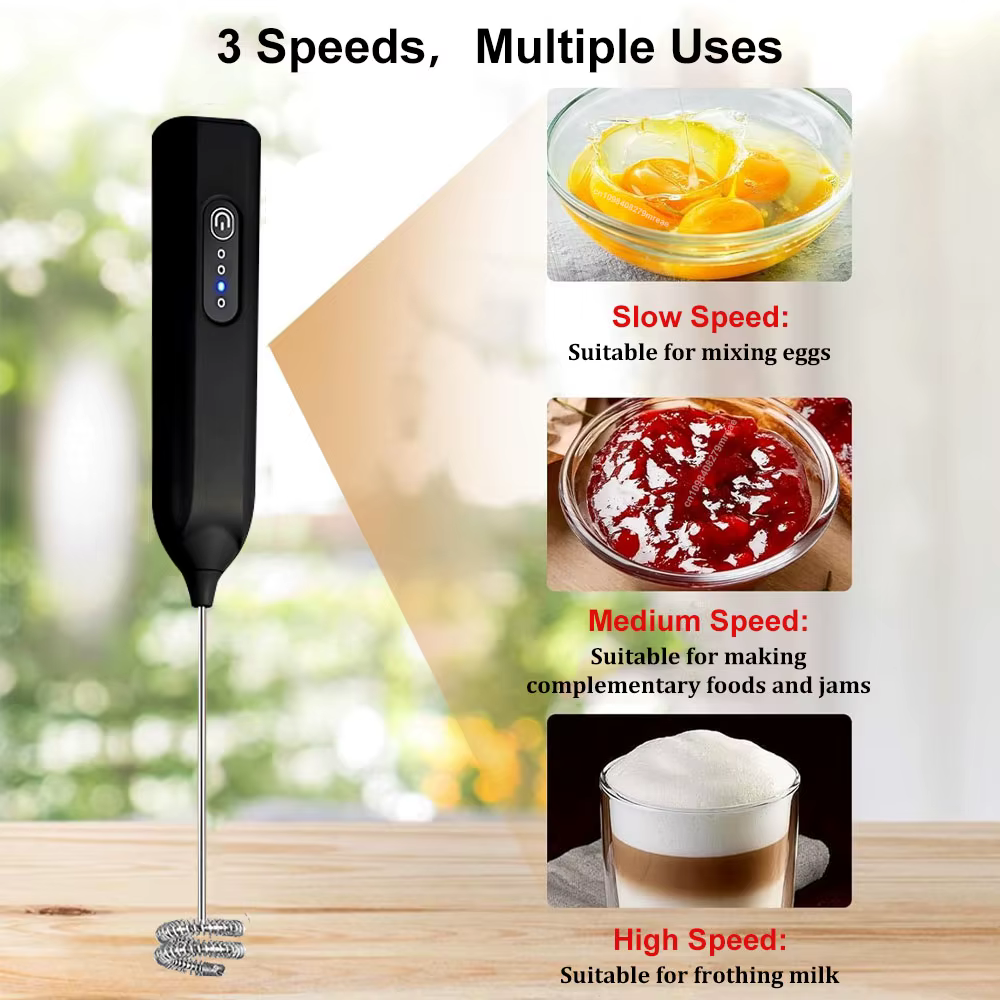 Mousseur à lait électrique rechargeable sans fil