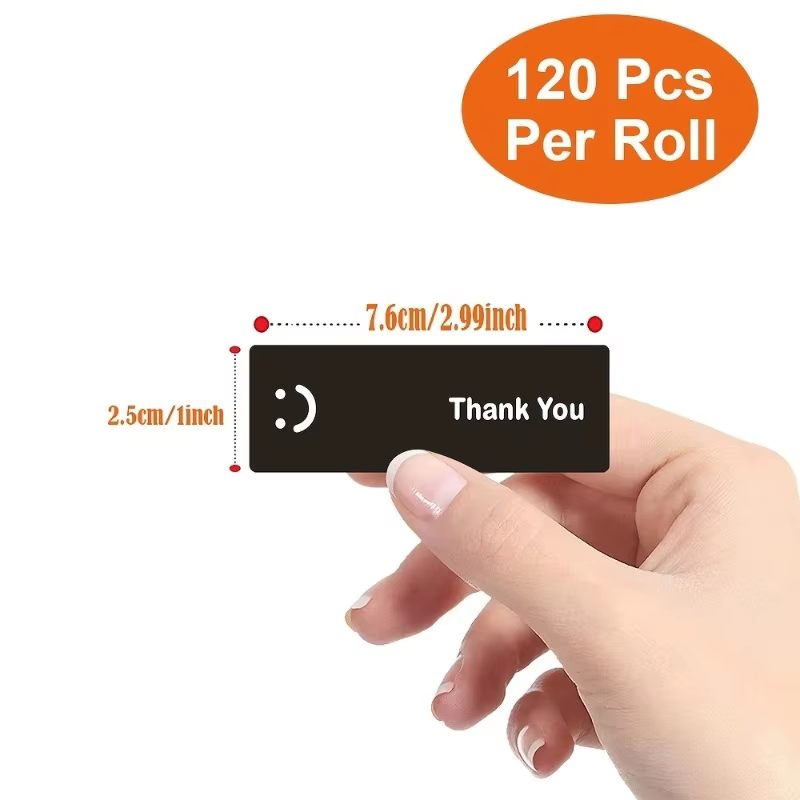 Personnalité visage souriant merci pour sceller des cadeaux