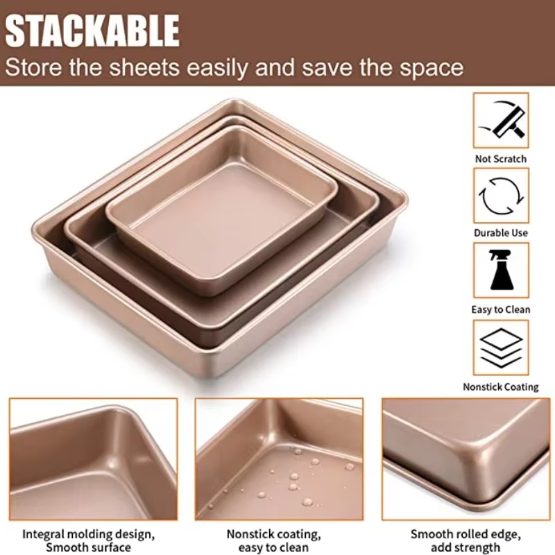 Plateau de cuisson en acier au carbone