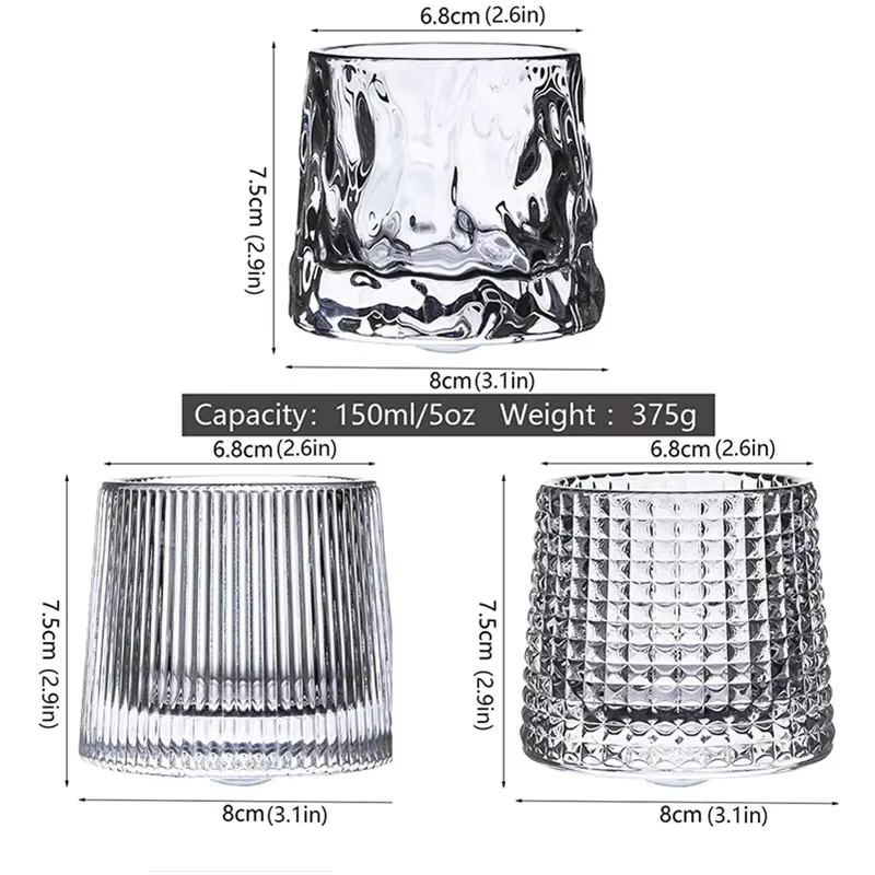 Verre à whisky, verres à roches à l'ancienne