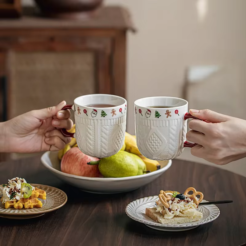 2 pièces/ensemble 12oz tasses à expresso en céramique