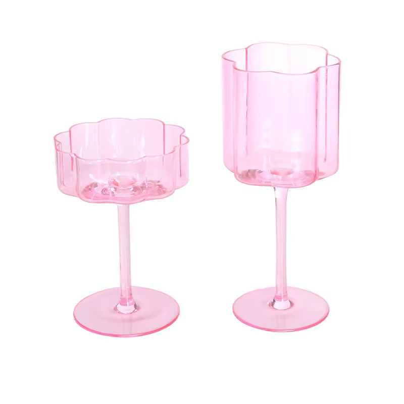 Verre à vin en cristal multicol