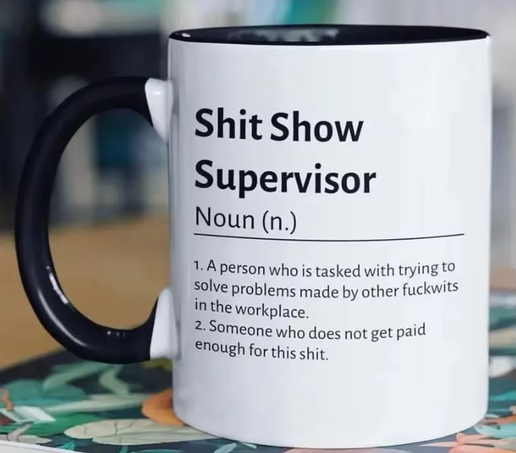 Tasse à café avec Message caché pour les collègues