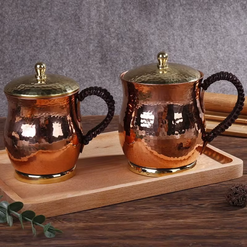Tasse à café en cuivre Vintage