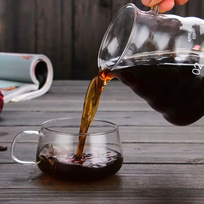 Leeseph-Carafe à café en verre transparent
