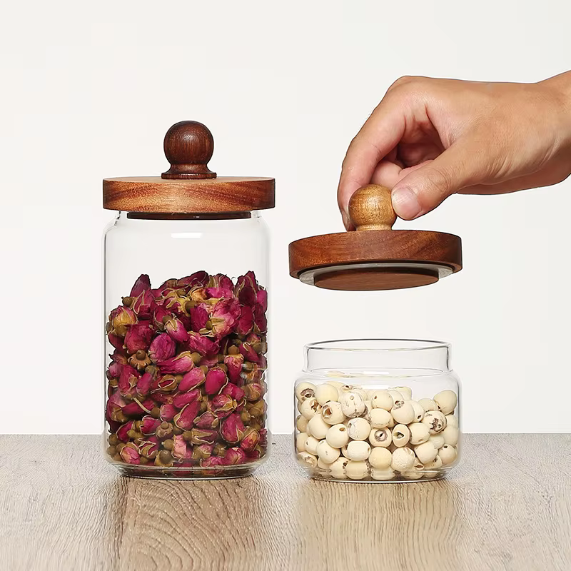 Pot de conservation en verre pour la cuisine