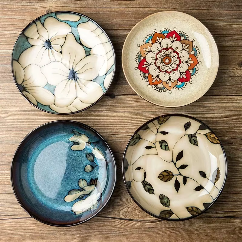 Assiette creuse en céramique de style chinois