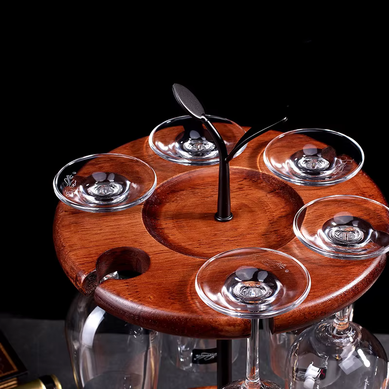 Support de verre à vin à l'envers de 6 capacités