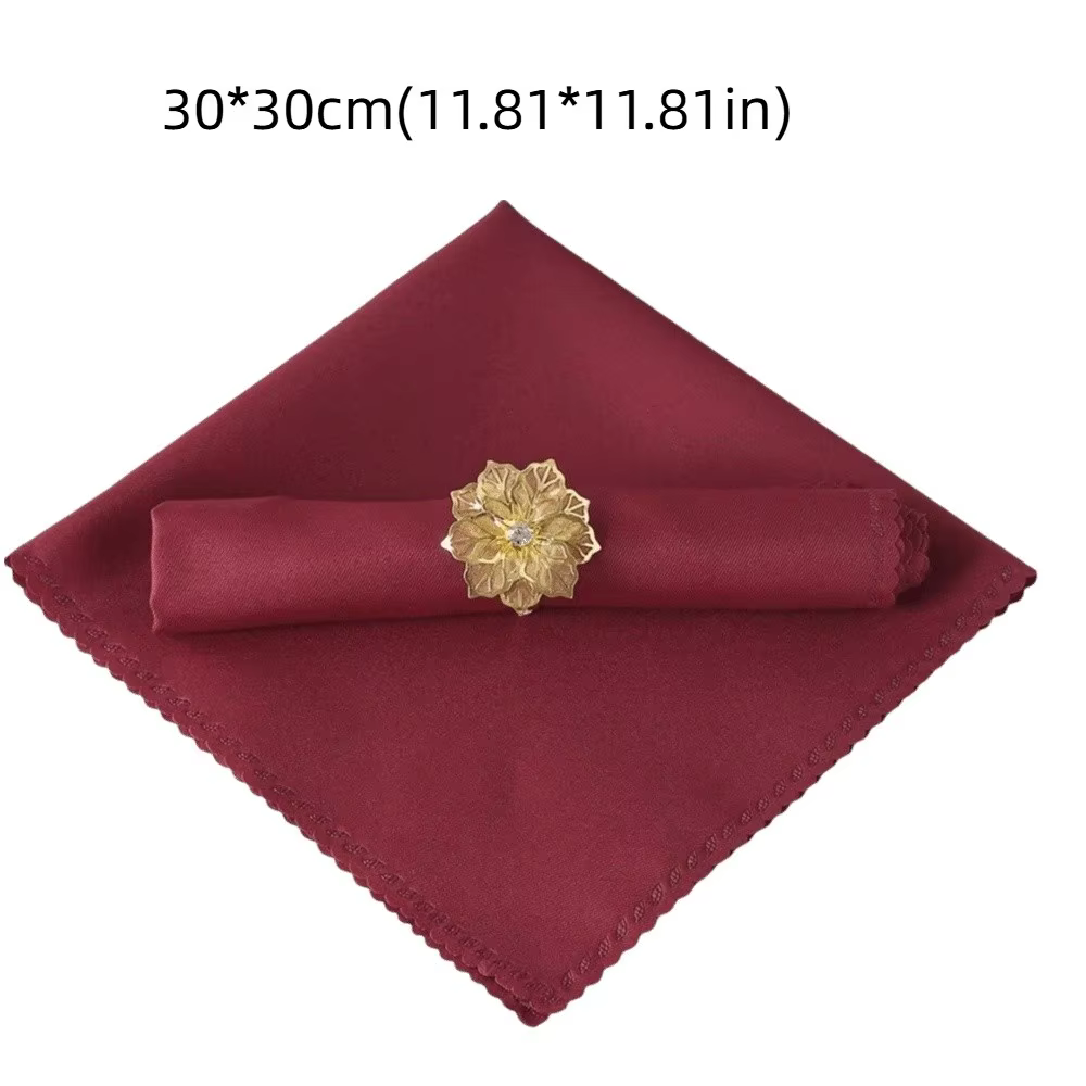 Serviettes de Table en Satin lavables et réutilisables