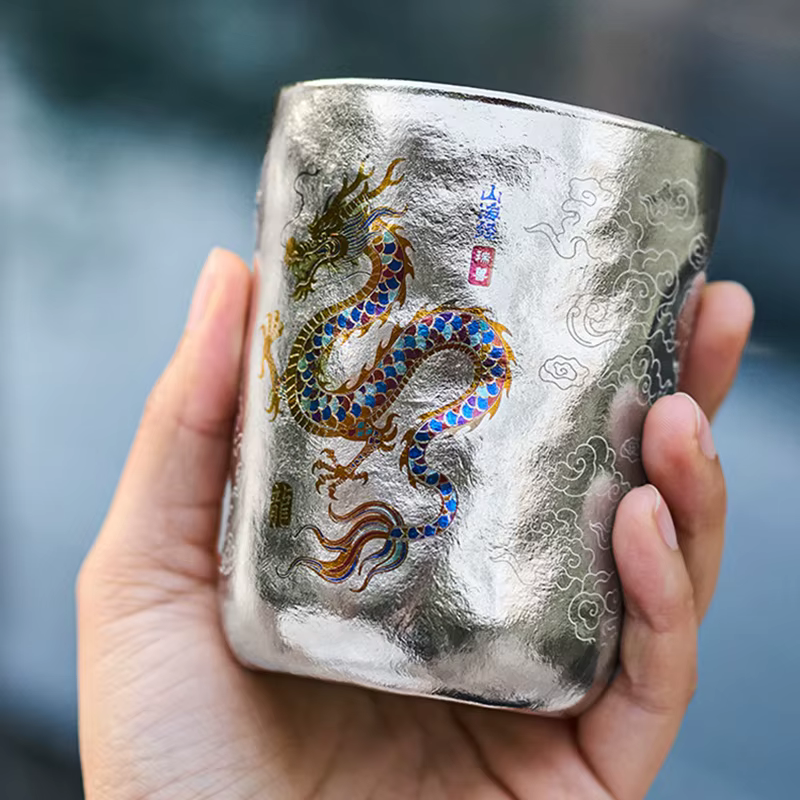 Tasses en titane, tasse à café à double paroi