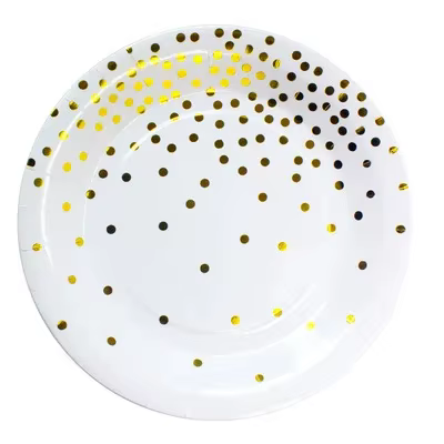 Assiettes en papier jetables