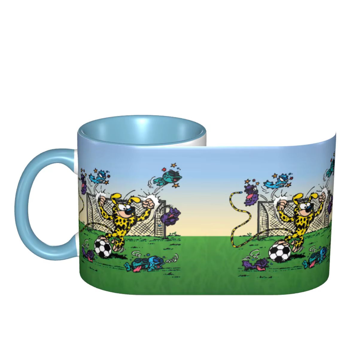 Marsupilami football tasse à café bricolage personnalisé belge Animation Manga céramique lait thé