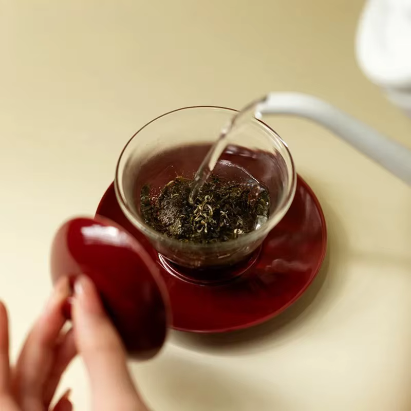 Gaiwan en verre céramique créatif