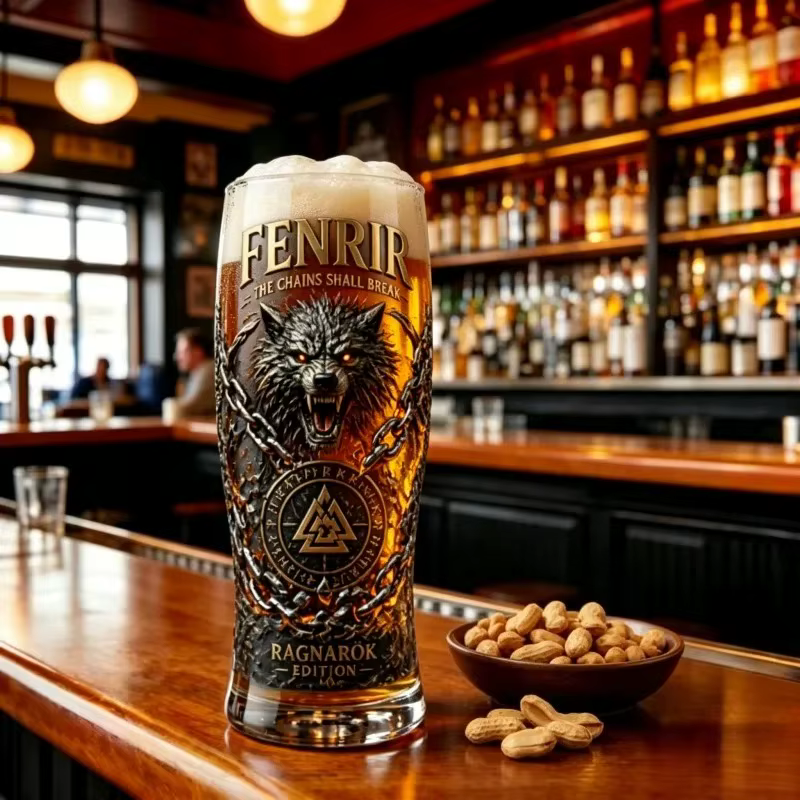 Verre à bière Fenrir Wolf Viking