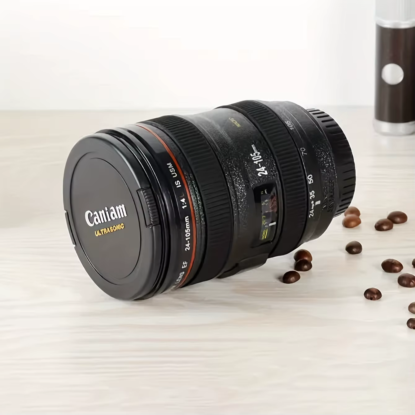 1 tasse à café en forme d'objectif d'appareil photo