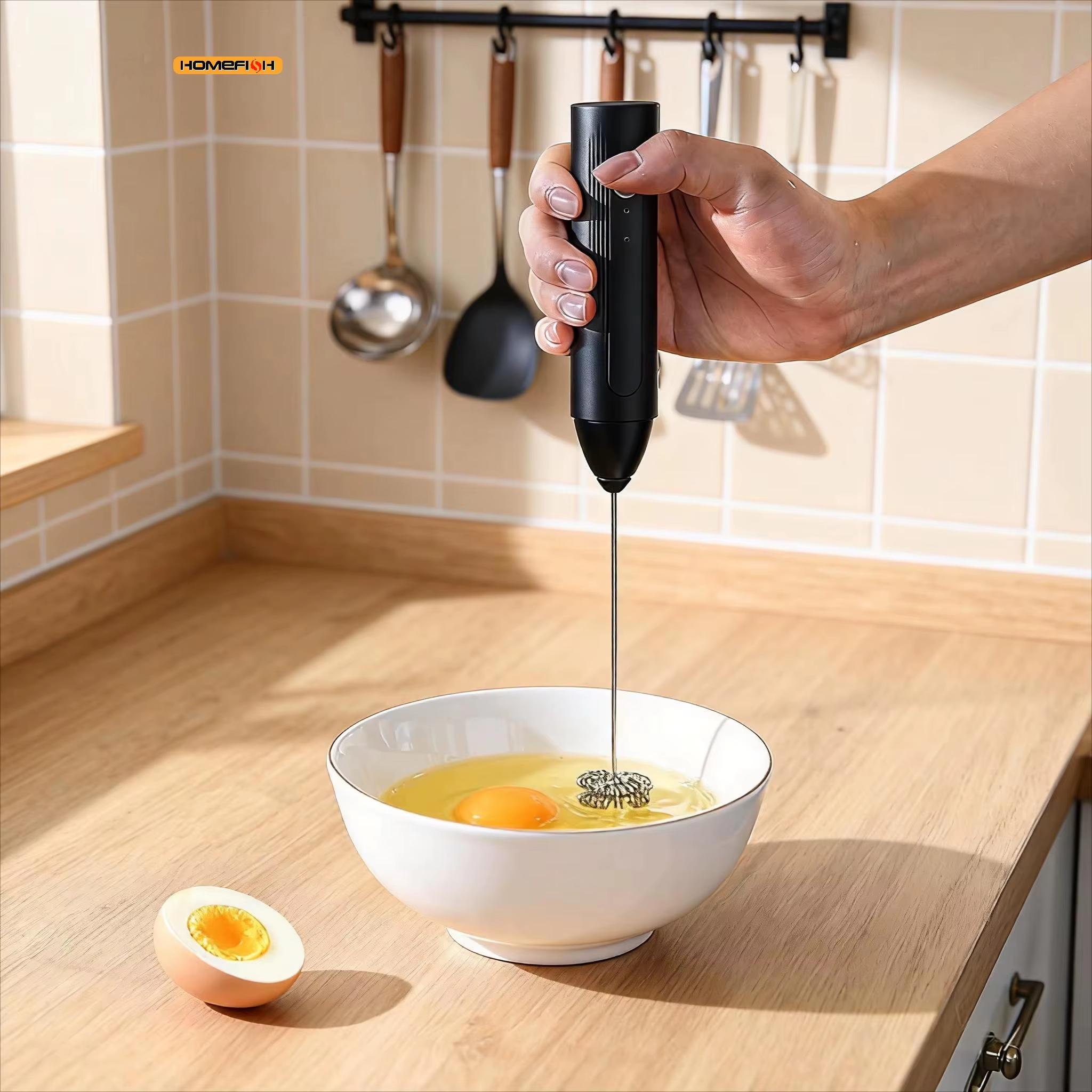 Mini mousseur à lait électrique