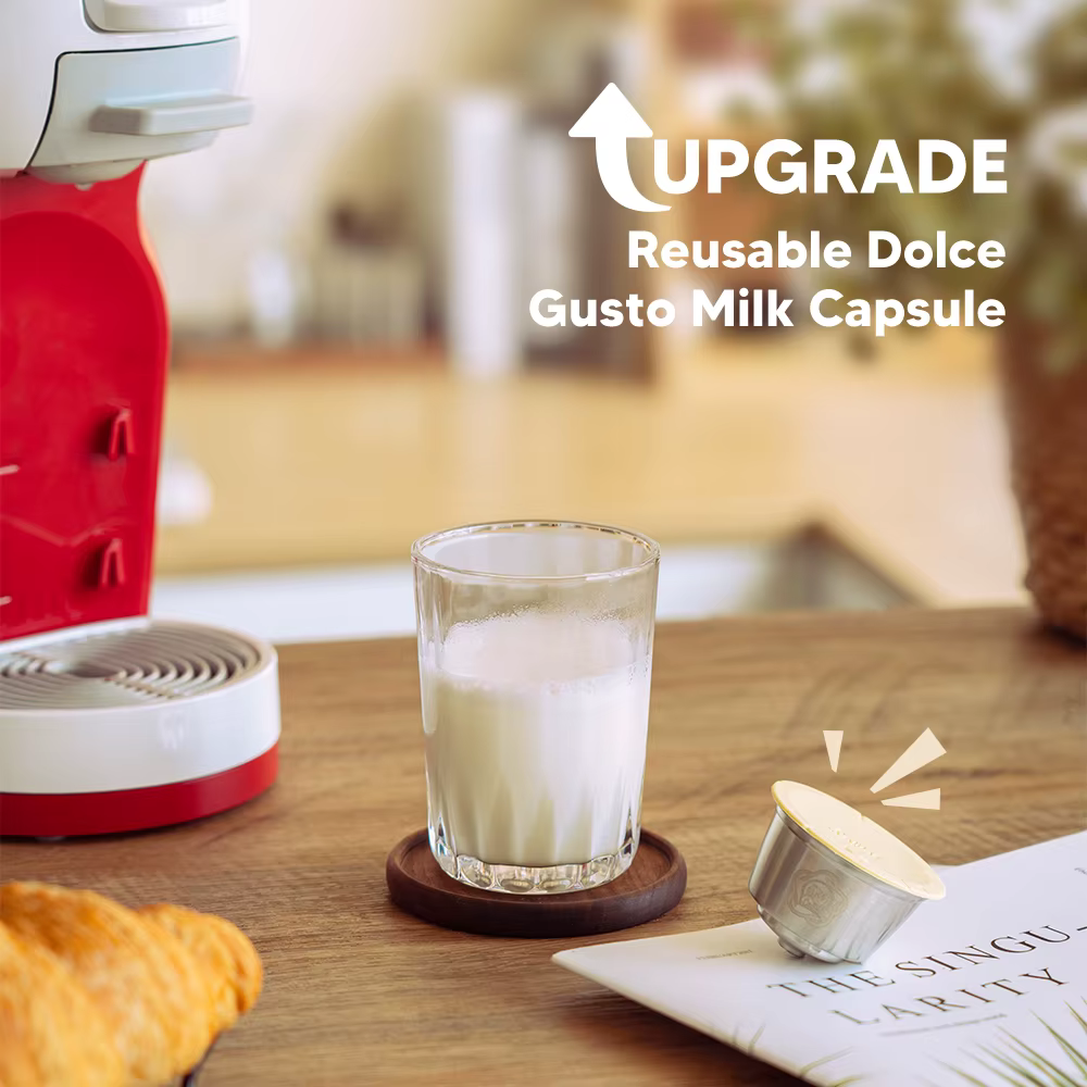Capsule de lait réutilisable pour café