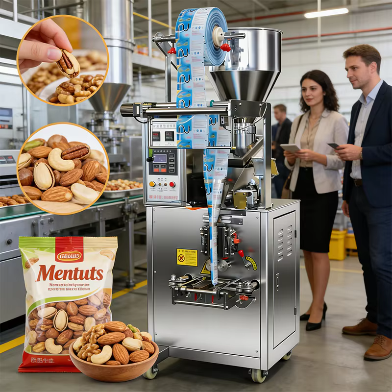 Machine d'emballage de graines agricoles personnalisée, adaptée aux produits agricoles granulaires, au sel, au poivre, aux condiments