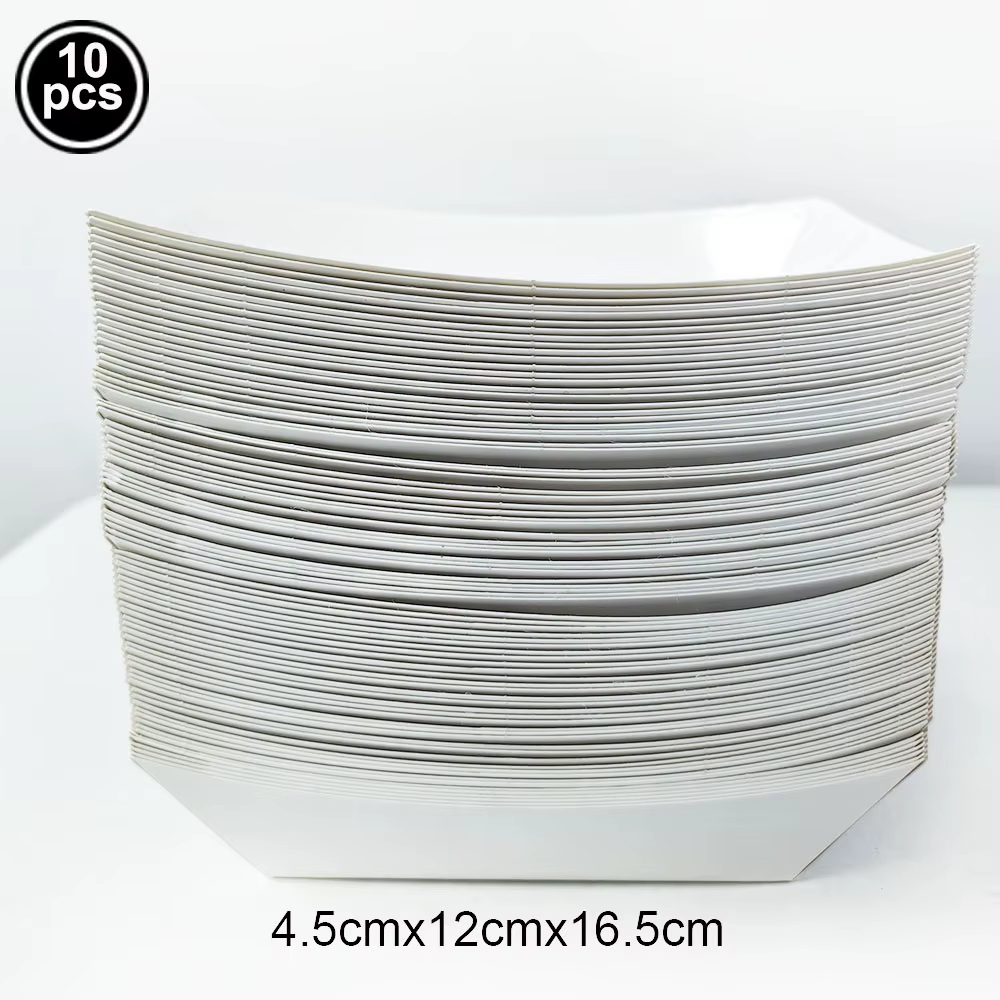 Vaisselle jetable blanc solide