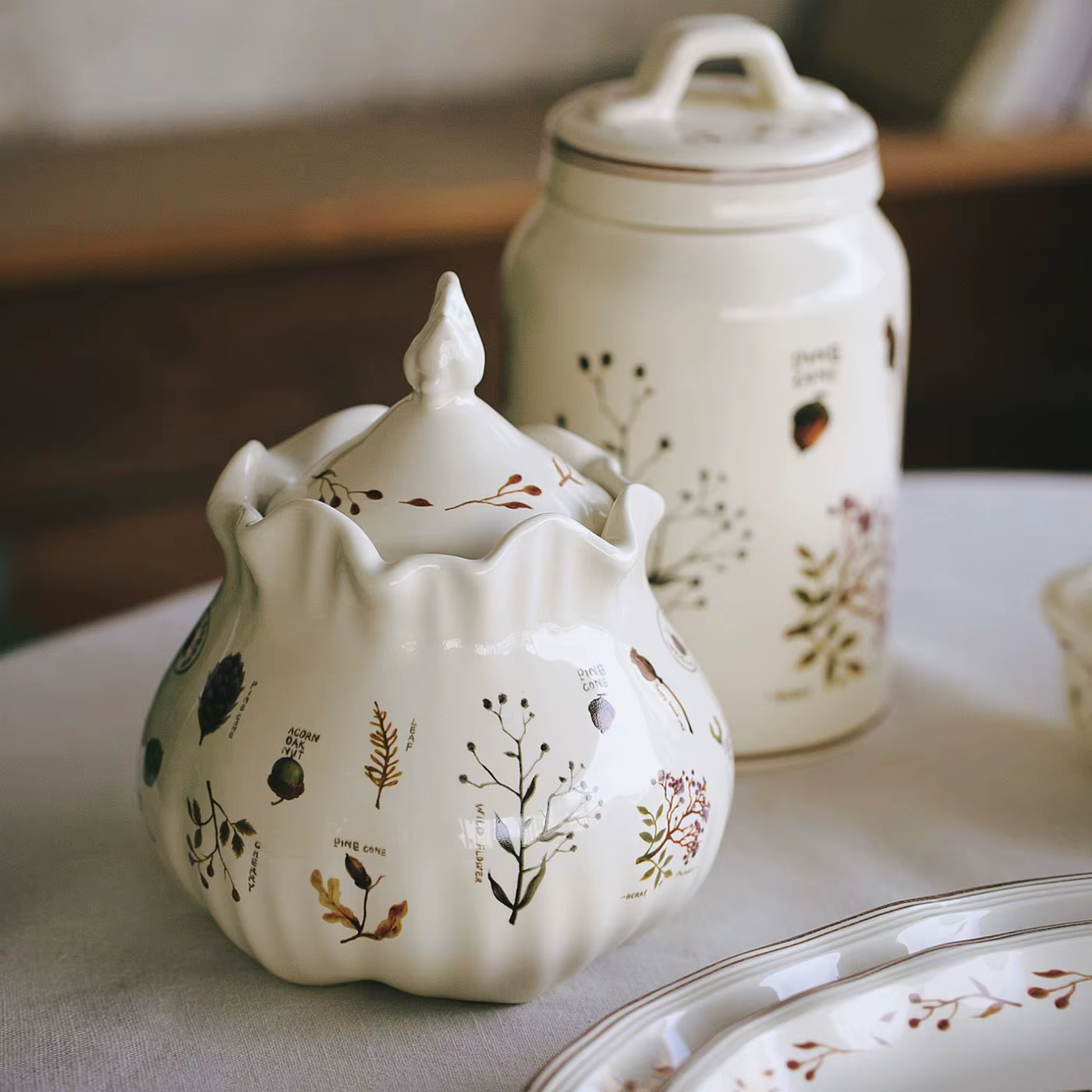 Boîtes de lait en céramique avec LIDS
