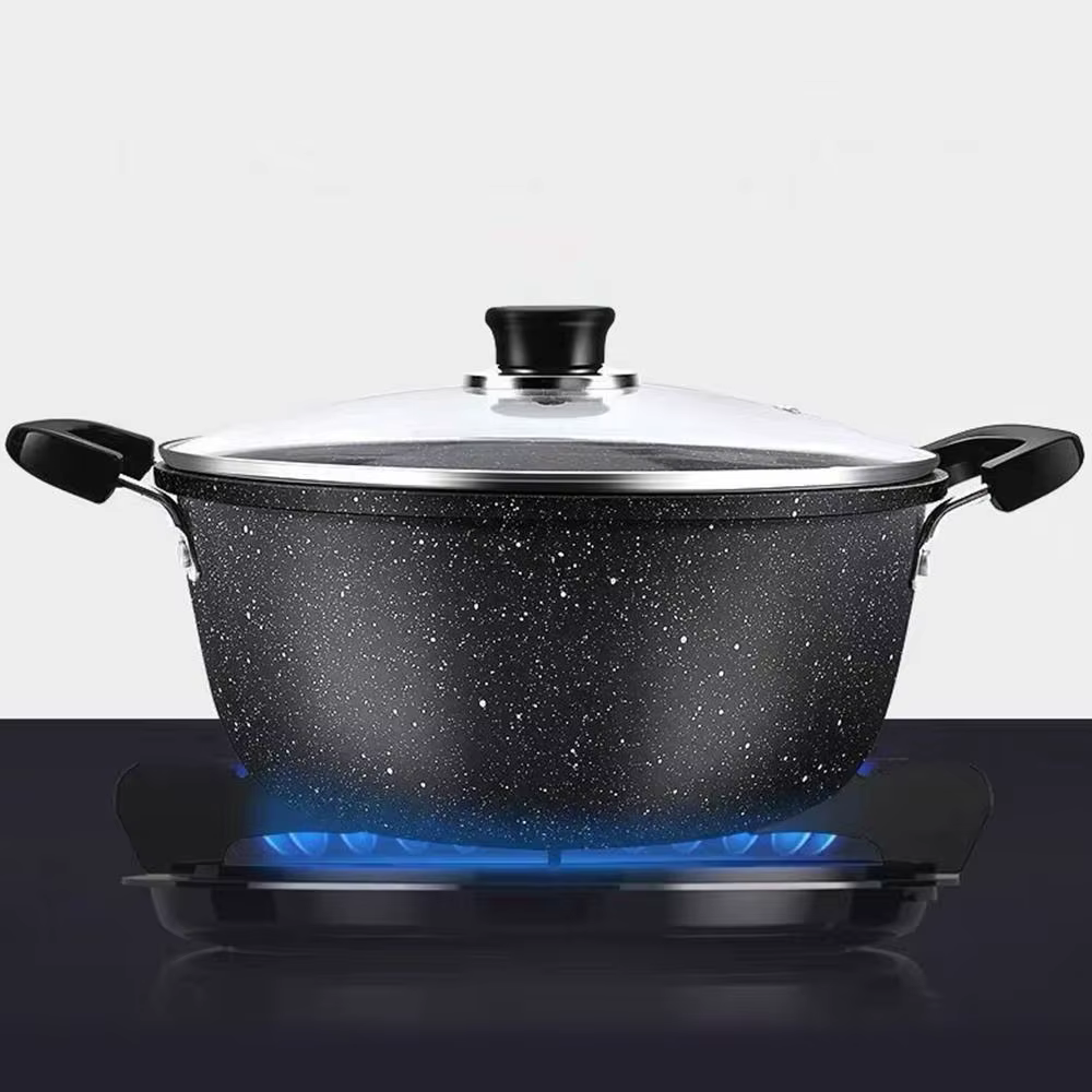 Maifan-Marmite à soupe universelle en pierre avec couvercle
