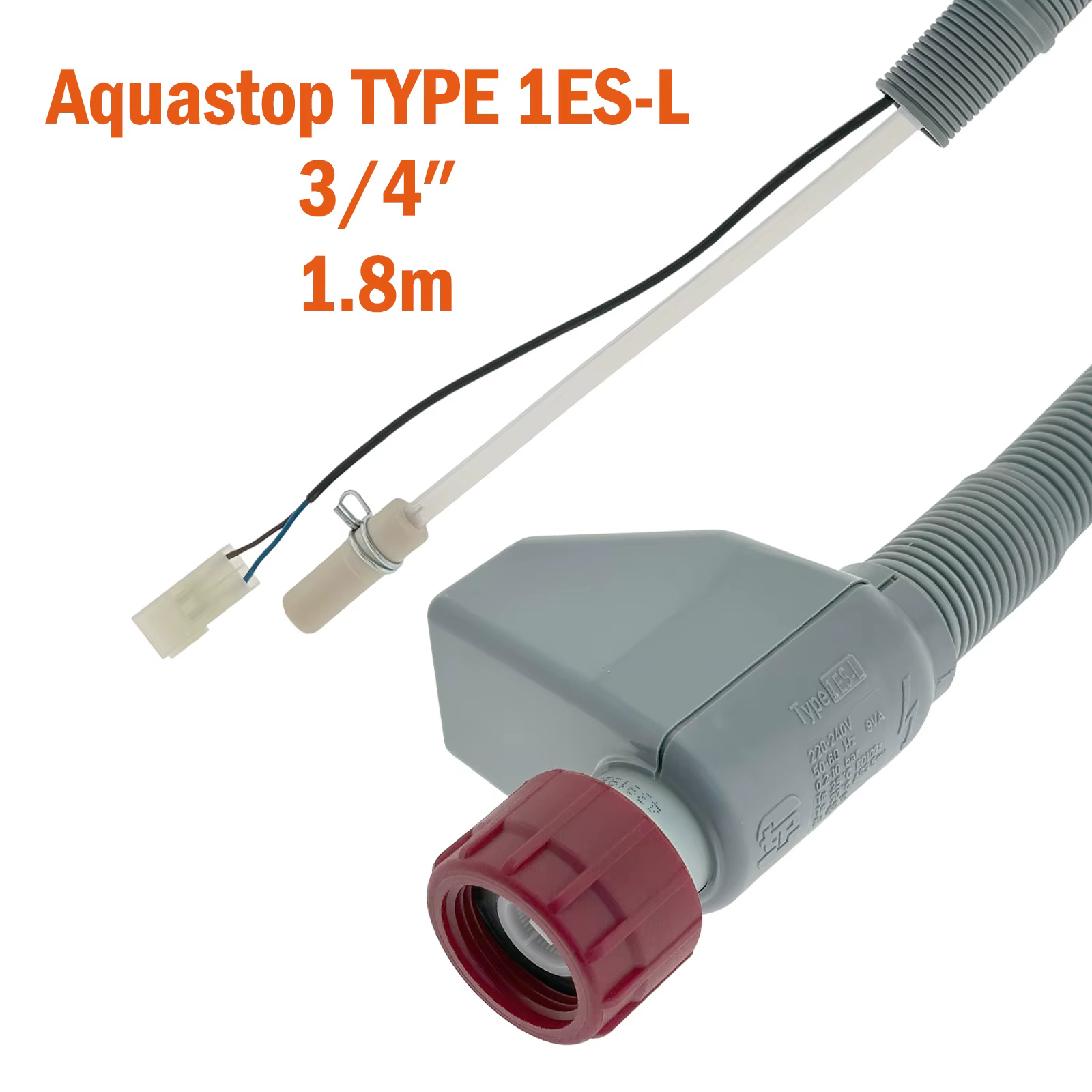 Tuyau d'admission Aquastop pour lave-vaisselle 1ES-L 1