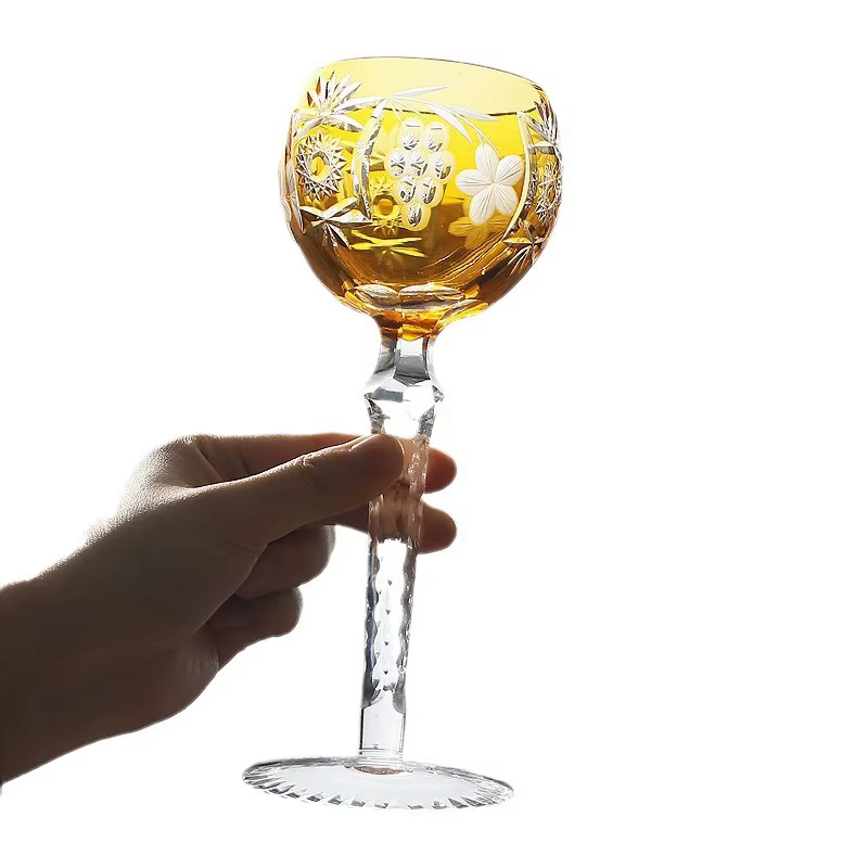 Verres à whisky en cristal sculpté faits à la main au Japon