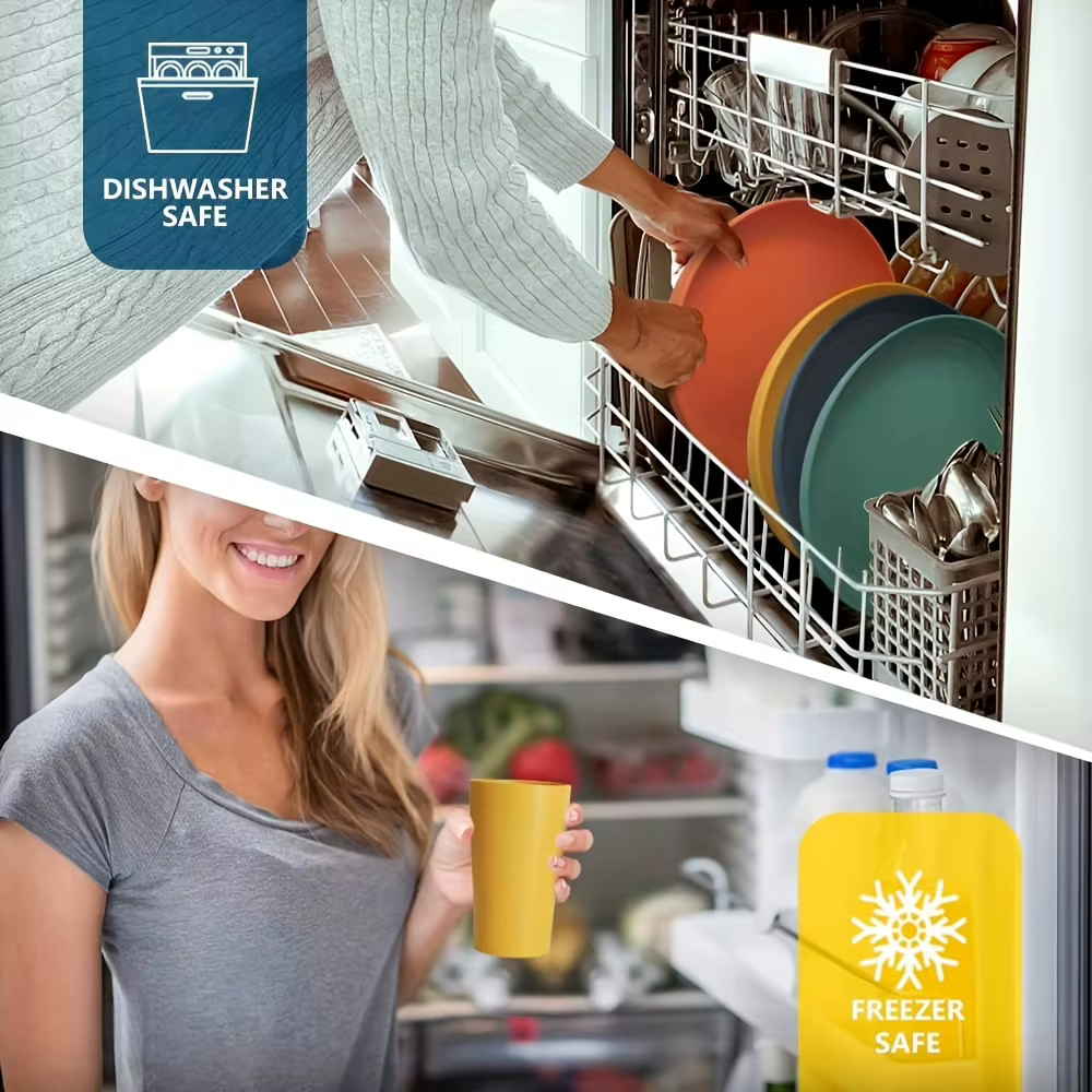 Service de vaisselle en plastique de cuisine 32 pièces