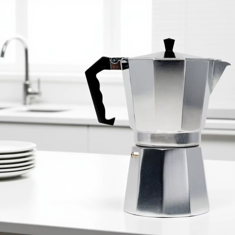 Nouveau Pot Moka en aluminium ménage 50ml-600ml poêle à Latte cafetière classique percolateur à expresso Pot d'extraction de café