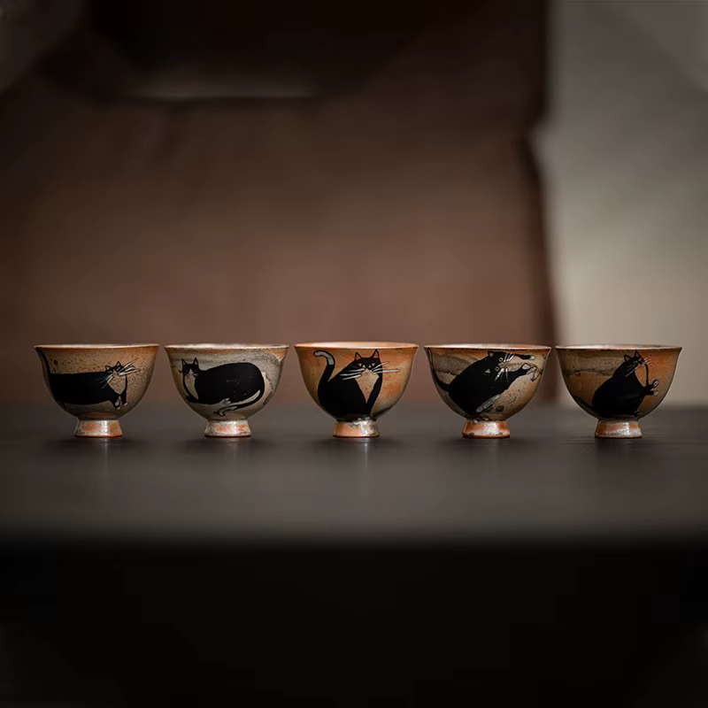 Tasse à thé japonaise rétro Vintage en céramique