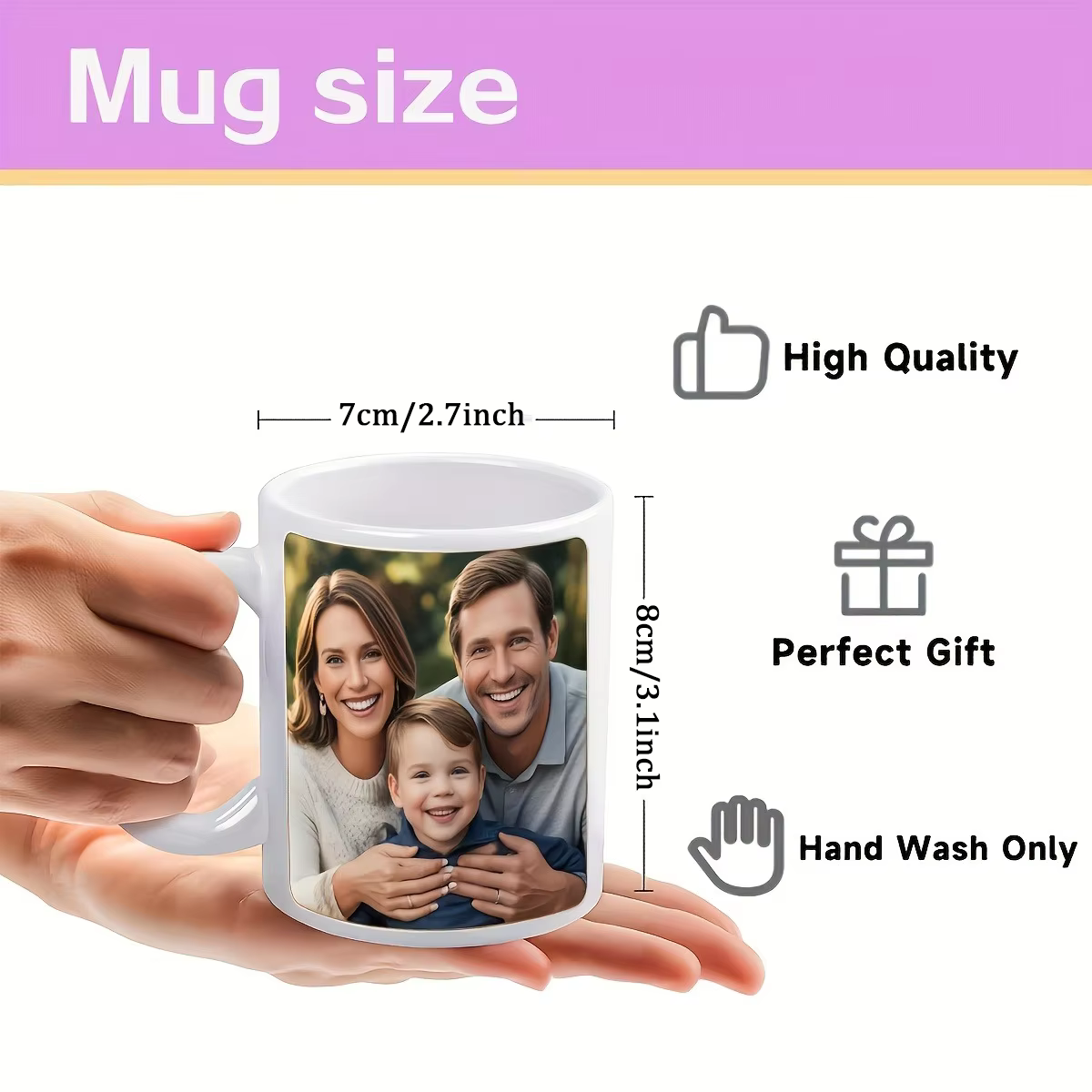 1 tasse à café personnalisée avec photo