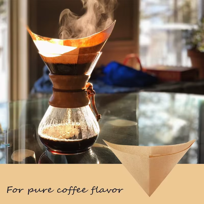 Papier filtre à café CHEMEX pré-plié 30x30cm