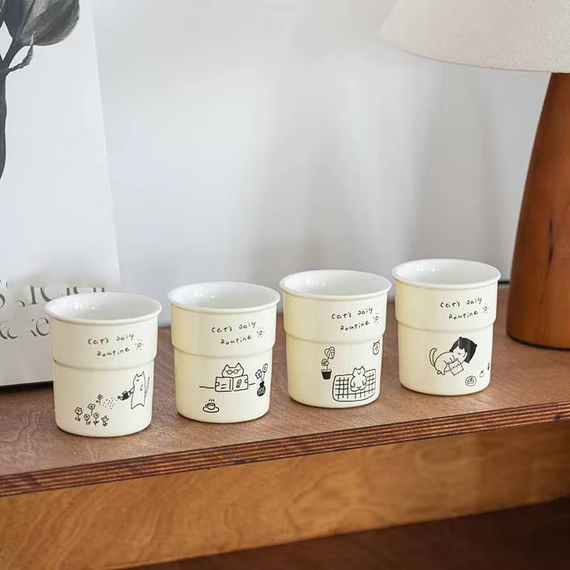 Tasse à café imprimée de 225ml