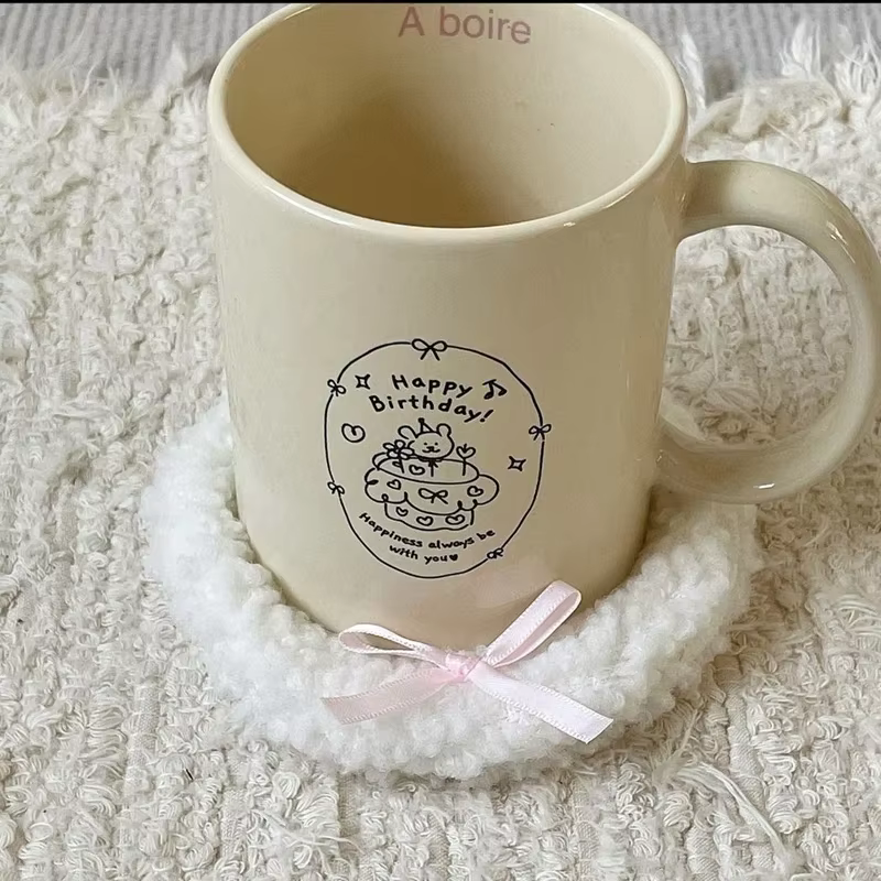 Dessous de verre en coton fait à la main de Style coréen