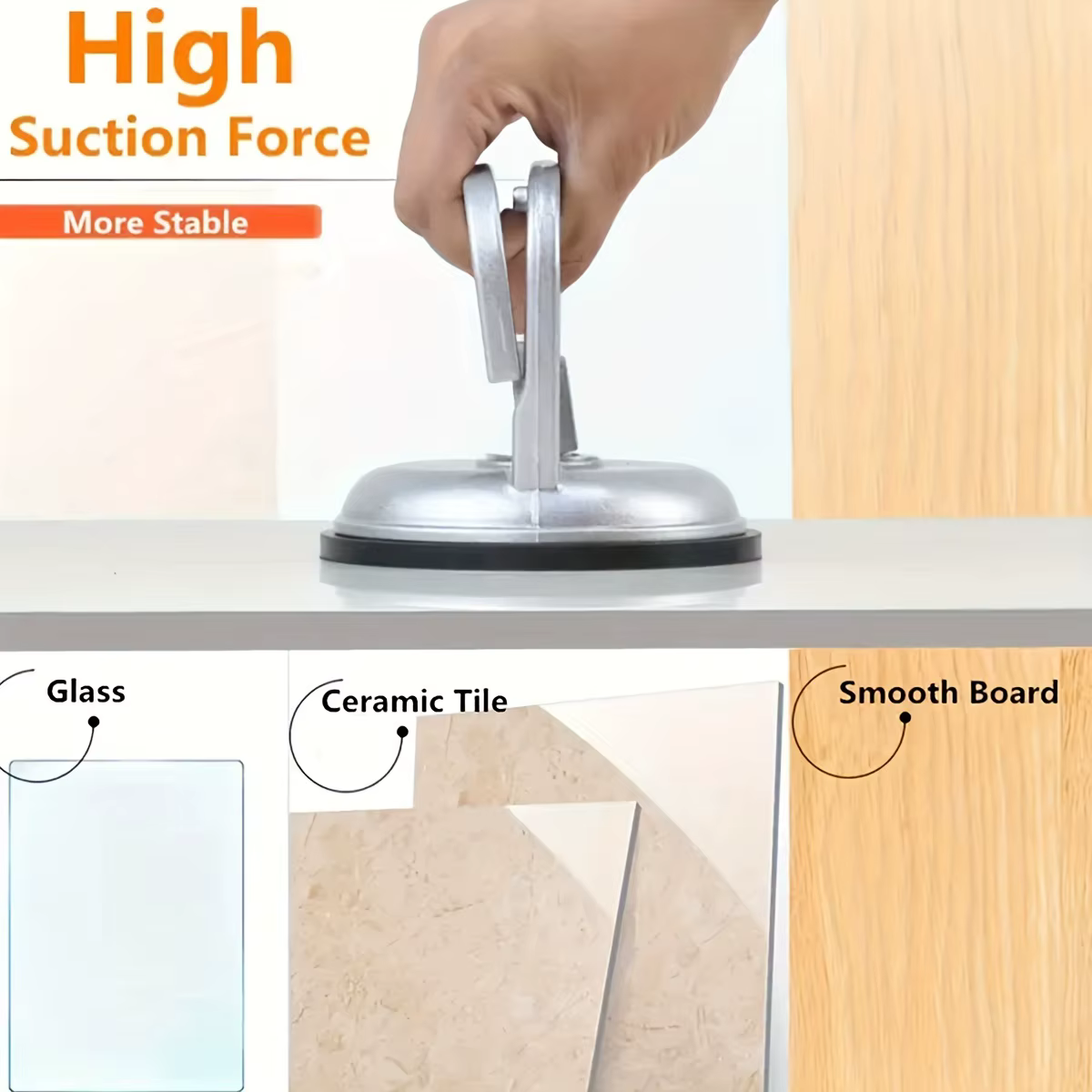 Ventouse en verre, utilisée pour soulever le verre/les pare-brise de voiture, ventouse à vide en aluminium robuste/support de levage/kit d'extraction de bosses