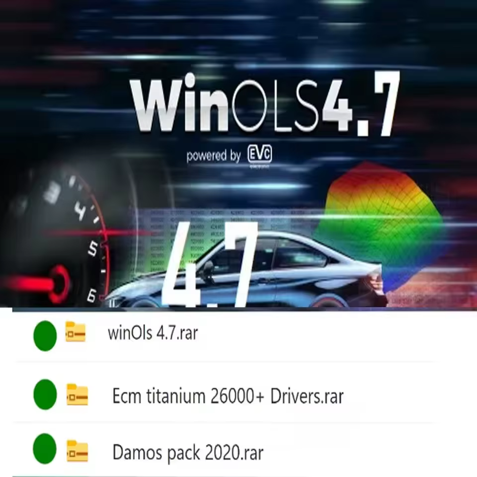 Winols 4.7 entièrement activé +108 Go Damos + ECM TITANIUM 1.61 + Outil de service IMMO 4 en 1 pour Windows 7 10 11 + Vidéo d'installation