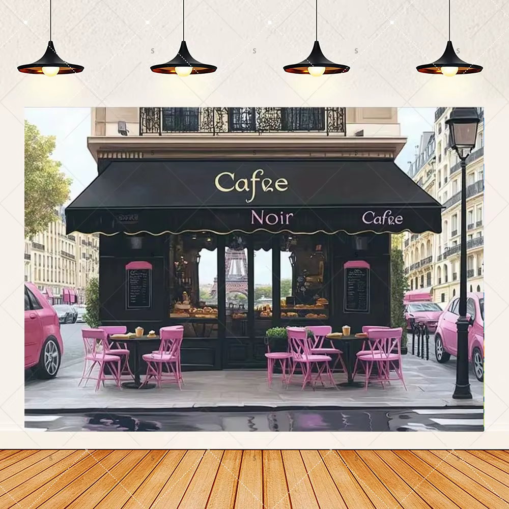 Décor de café parisien