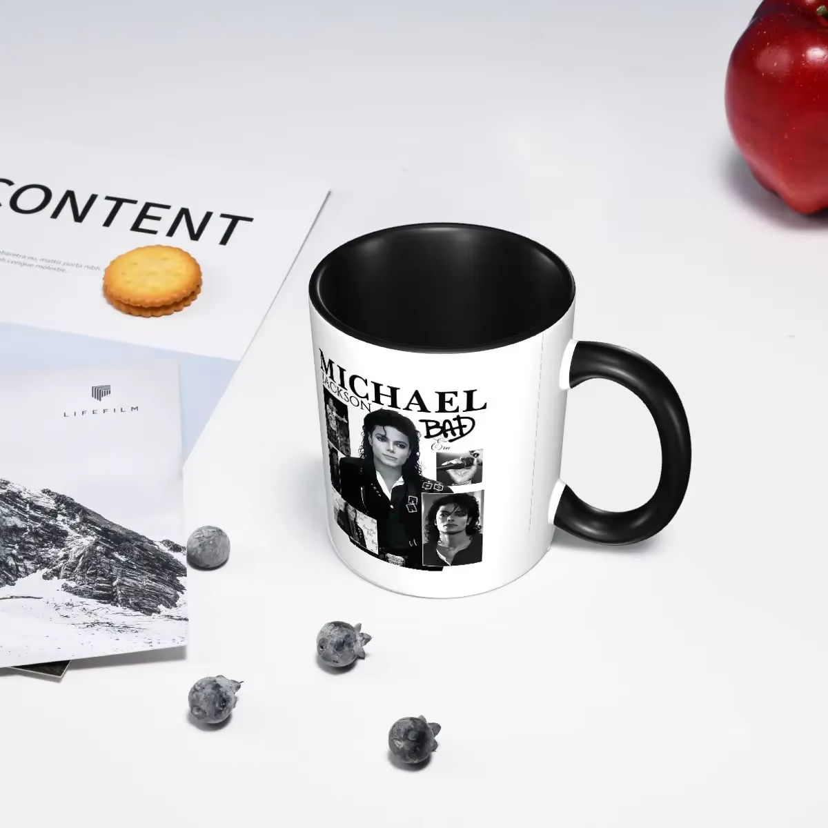 Tasse à café amusante en céramique Michael Jackson dansant