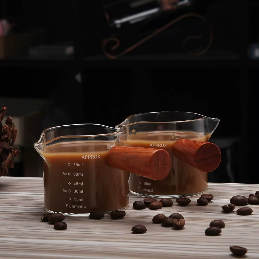 Verres à expresso en verre transparent de 75ML