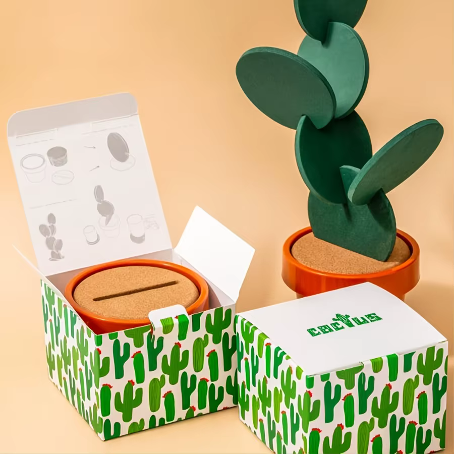 Dessous de verre cactus antidérapant