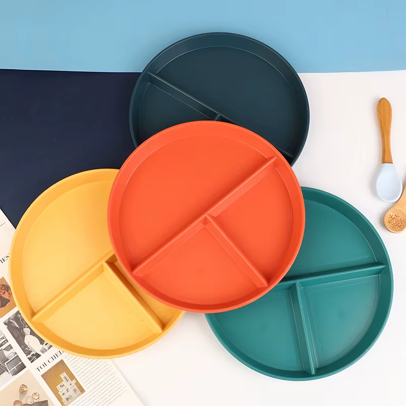 Vaisselle ronde réutilisable pour adultes