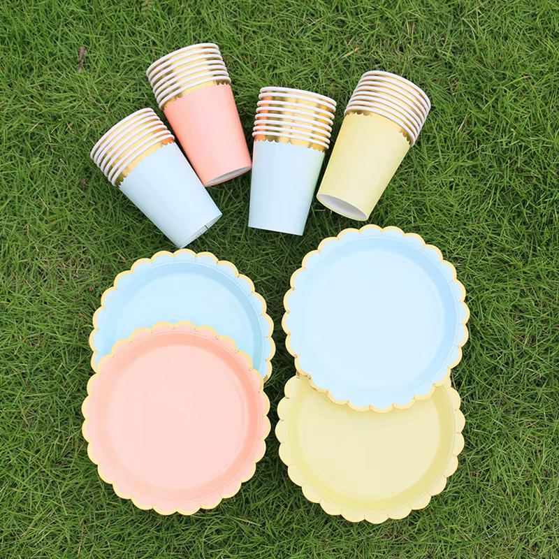 Assiettes de fête jetables