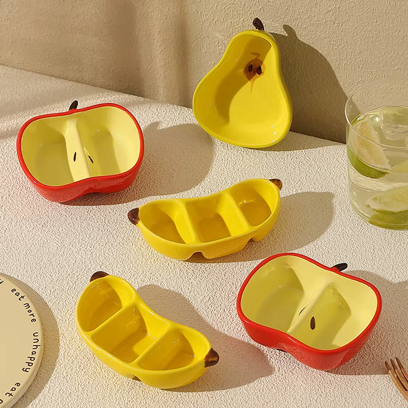 Plat créatif en porcelaine de Style coréen
