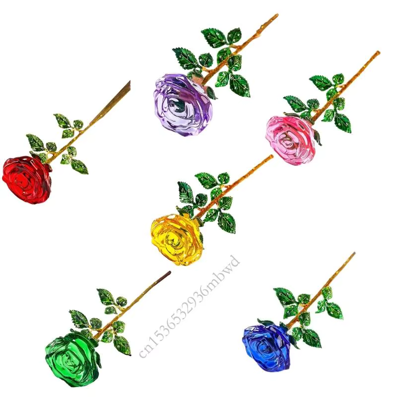 Rose en verre élégante